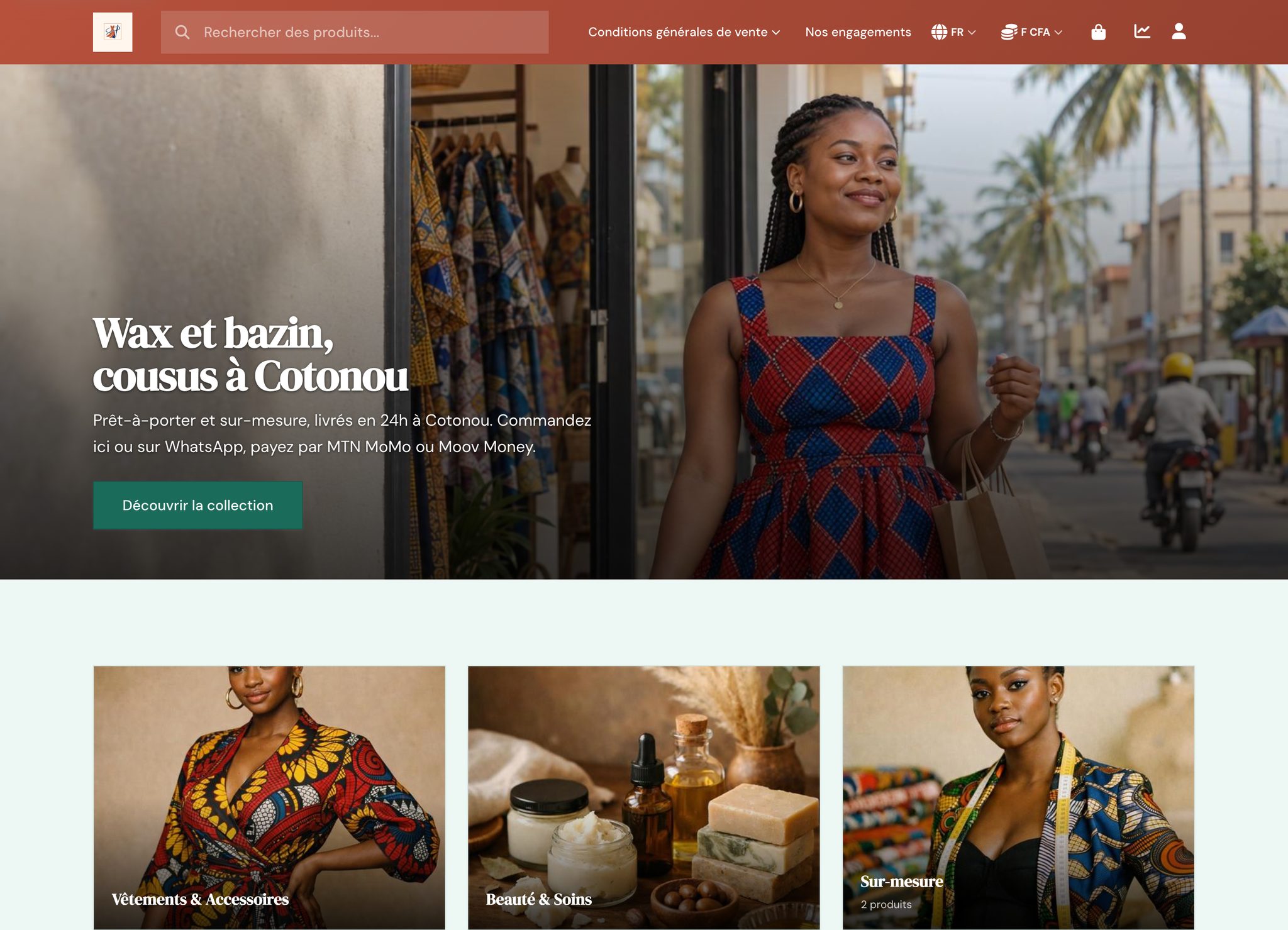 Votre boutique en ligne, prête à partager