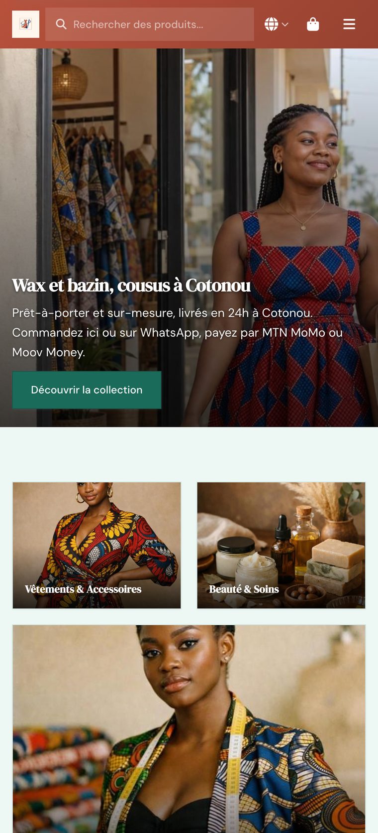 Votre boutique en ligne, prête à partager